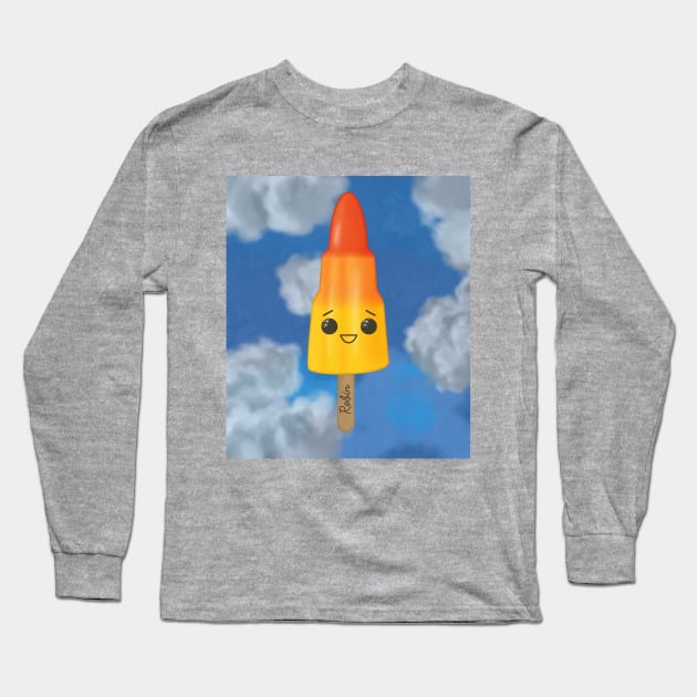 Robin Rocket Long Sleeve T-Shirt by LozMac